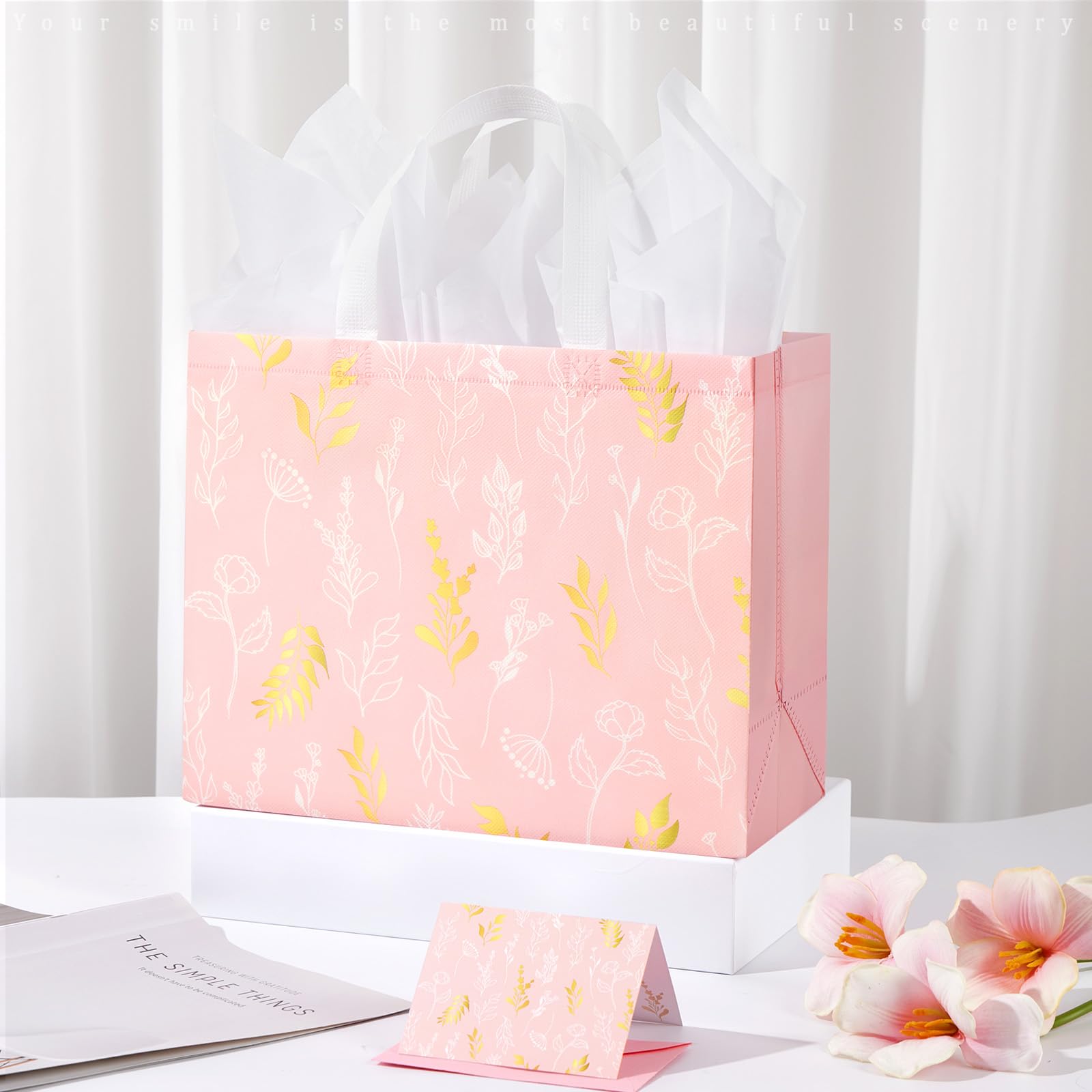 YANGTE bolsa en mesa decorada para boda o celebración especial