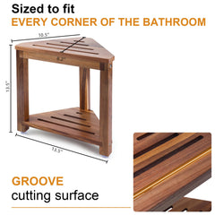 Yaoyiizy primer plano madera de acacia con acabado resistente a humedad