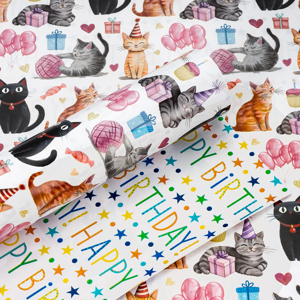 Yarcony frente del rollo con diseño de gatitos, presentación atractiva