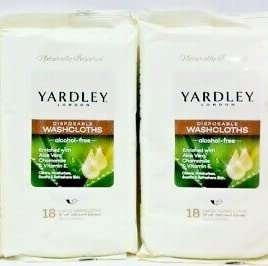 Yardley toallitas en bolso de viaje para refrescar tras ejercicio