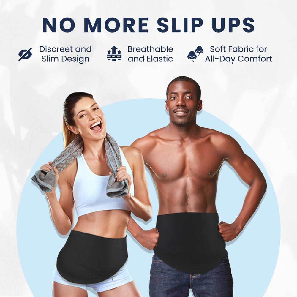 YConnect mujer con ropa ajustada ocultando la bolsa de forma discreta