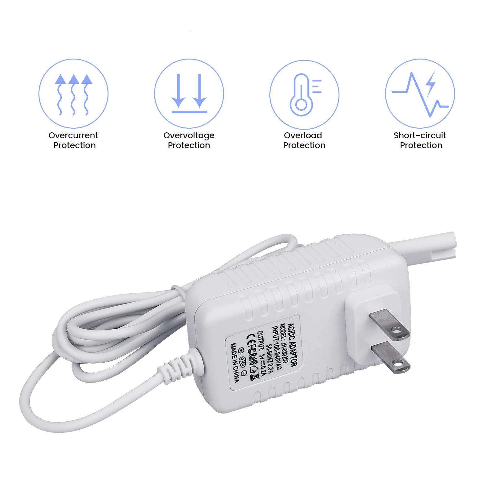YEAOI cargador conectado a Waterpik en baño práctico y estable