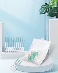 YEERSUO palillo interdental en uso retirando restos tras comer