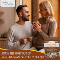 YEGE vaso con mushroom coffee frío listo para llevar y refrescar