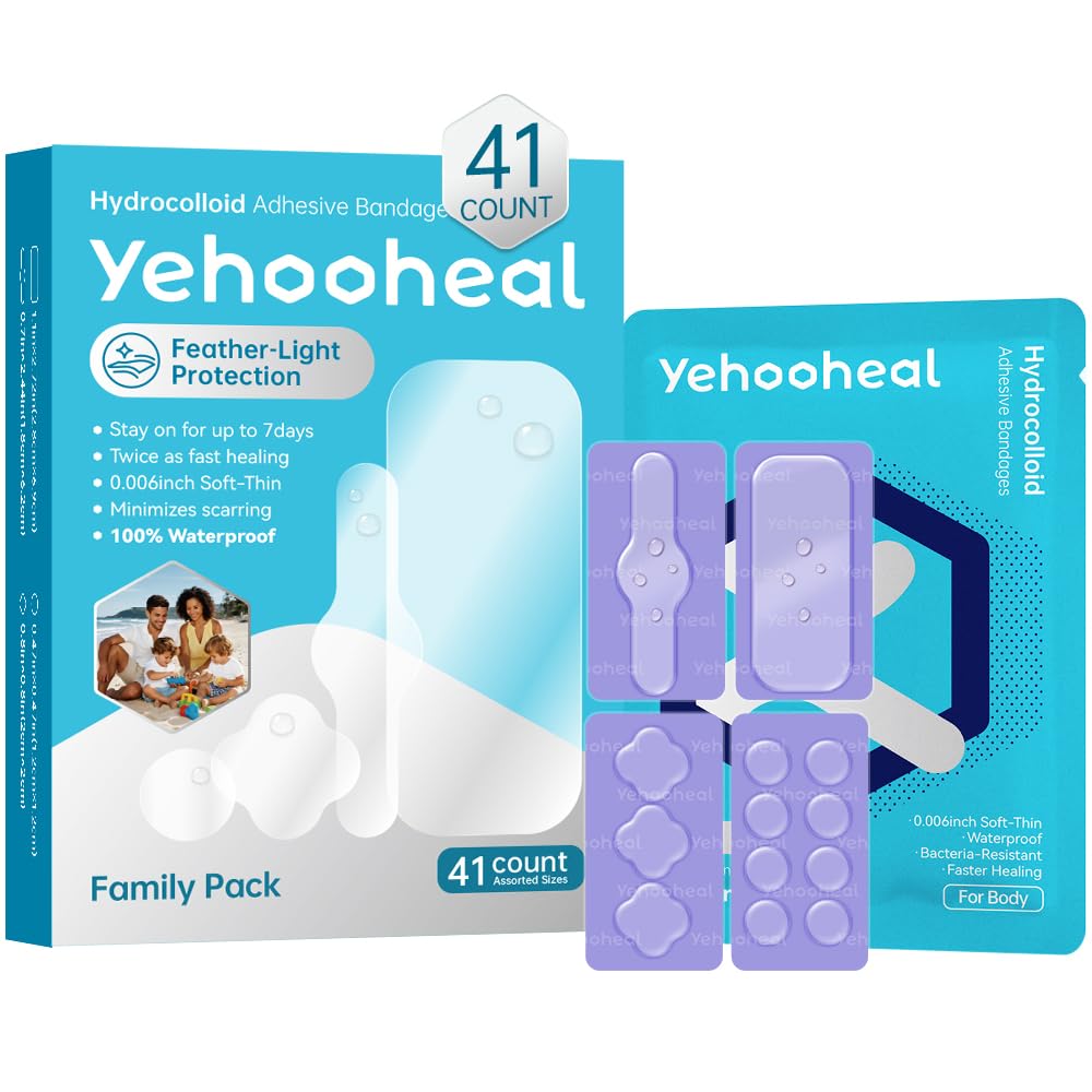 yehooheal paquete frontal mostrando conteo y variedad, práctico para botiquines