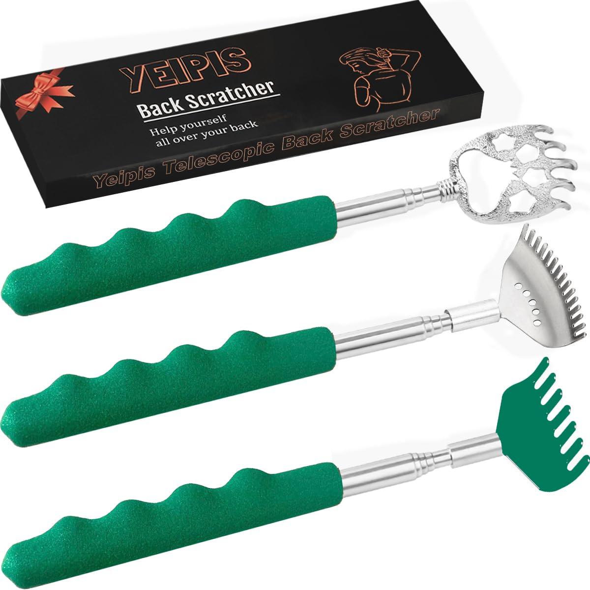 Yeipis caja frontal verde mostrando el set, ideal para regalo