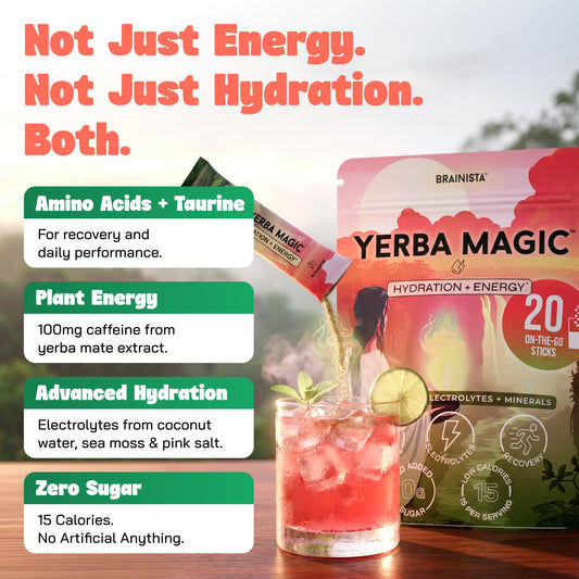 Yerba Magic sobre individual listo para disolver con beneficio de portabilidad