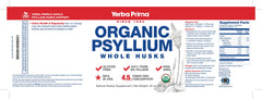 Primer plano del sello orgánico en el envase Yerba Prima mostrando confianza