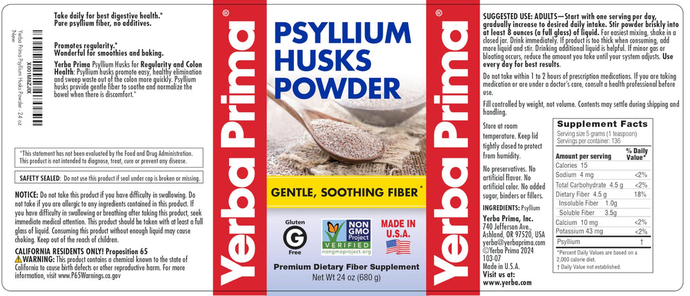 Yerba Prima en batido de frutas, añade fibra sin alterar sabor