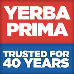 Yerba Prima etiqueta nutricional clara, prueba de pureza y confianza