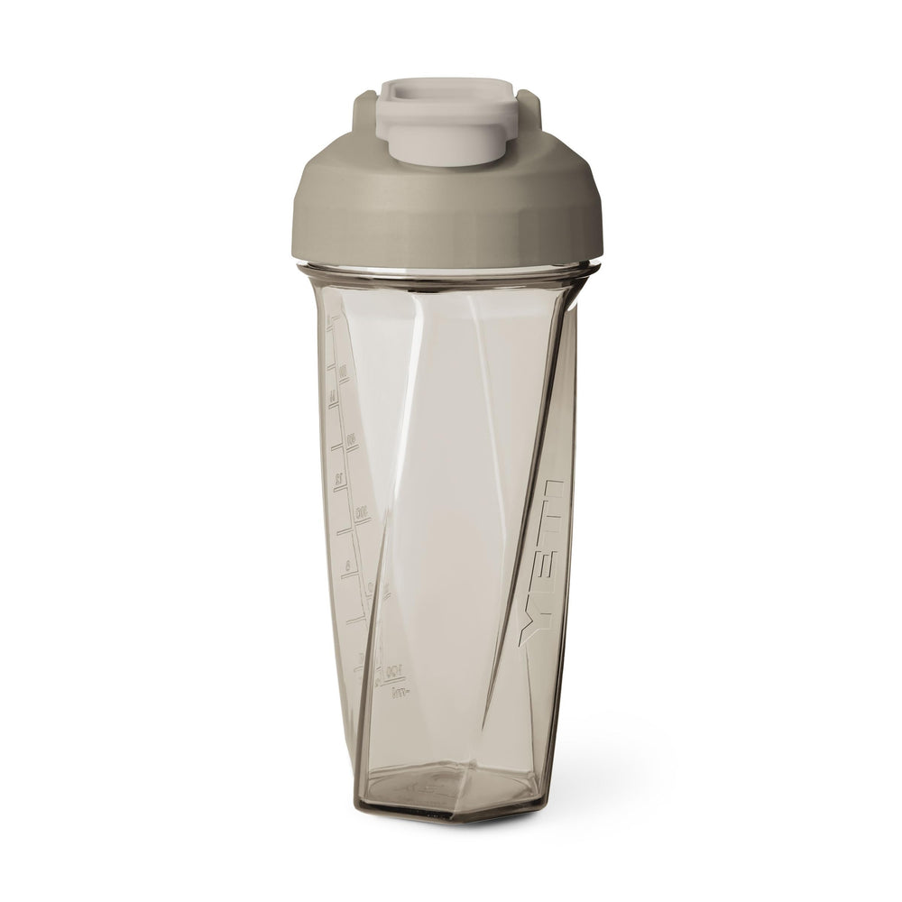 YETI botella Helimix frontal mostrando color cape taupe y diseño resistente