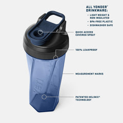 YETI interior Helimix mostrando el vórtice para mezclas uniformes