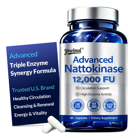 yewloud envase frontal mostrando 90 cápsulas y beneficios de potencia