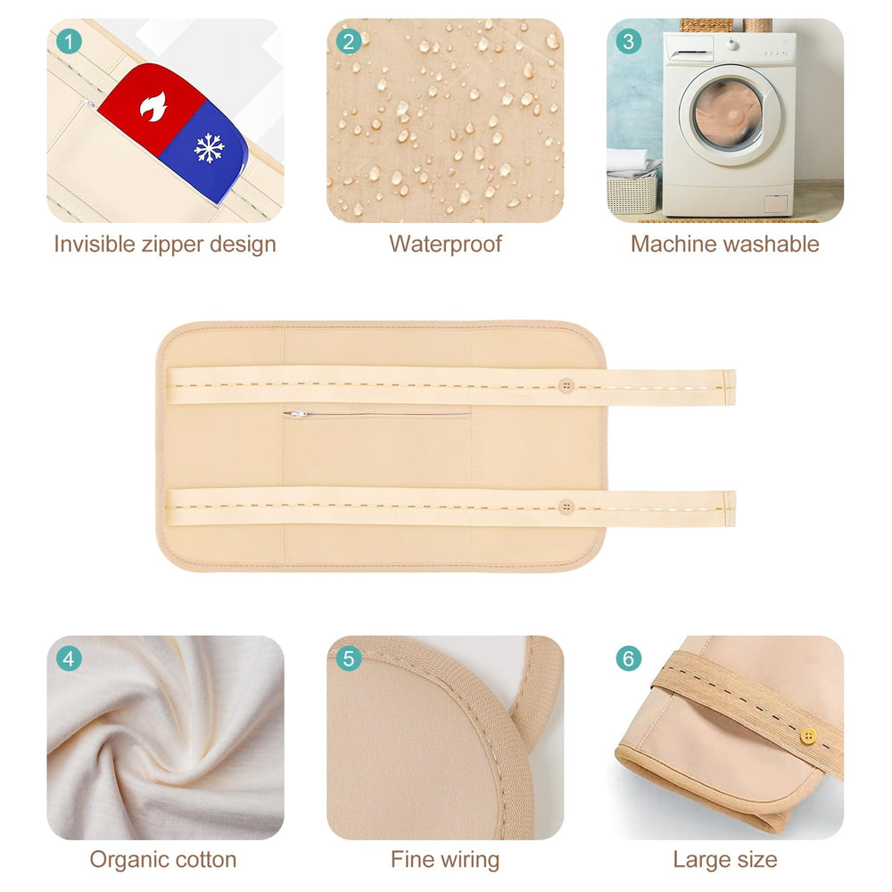 YHOVID detalle de franela interior y laminado PUL resistente a filtraciones