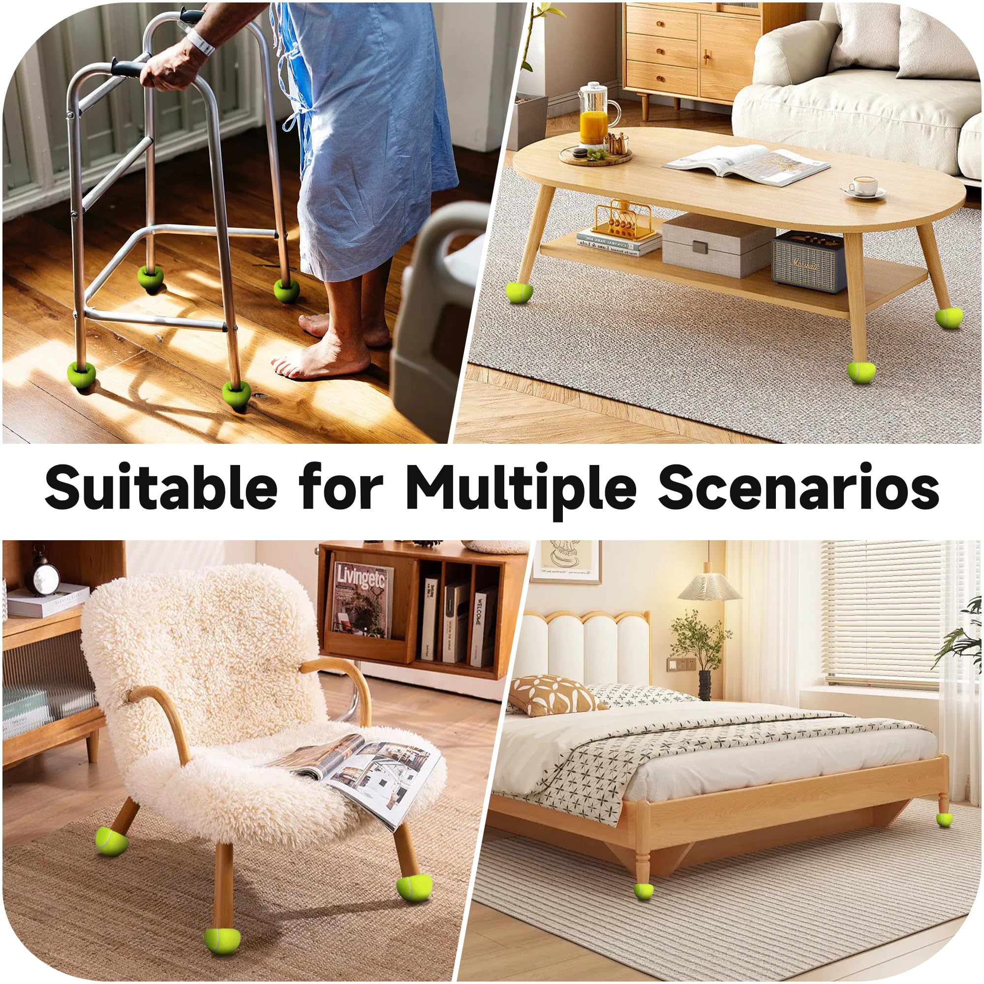 YIFOCUS ambiente doméstico con andador y suelos protegidos eficazmente