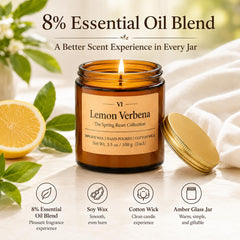 YINUO LIGHT vela encendida en mesita creando ambiente cálido y relajante