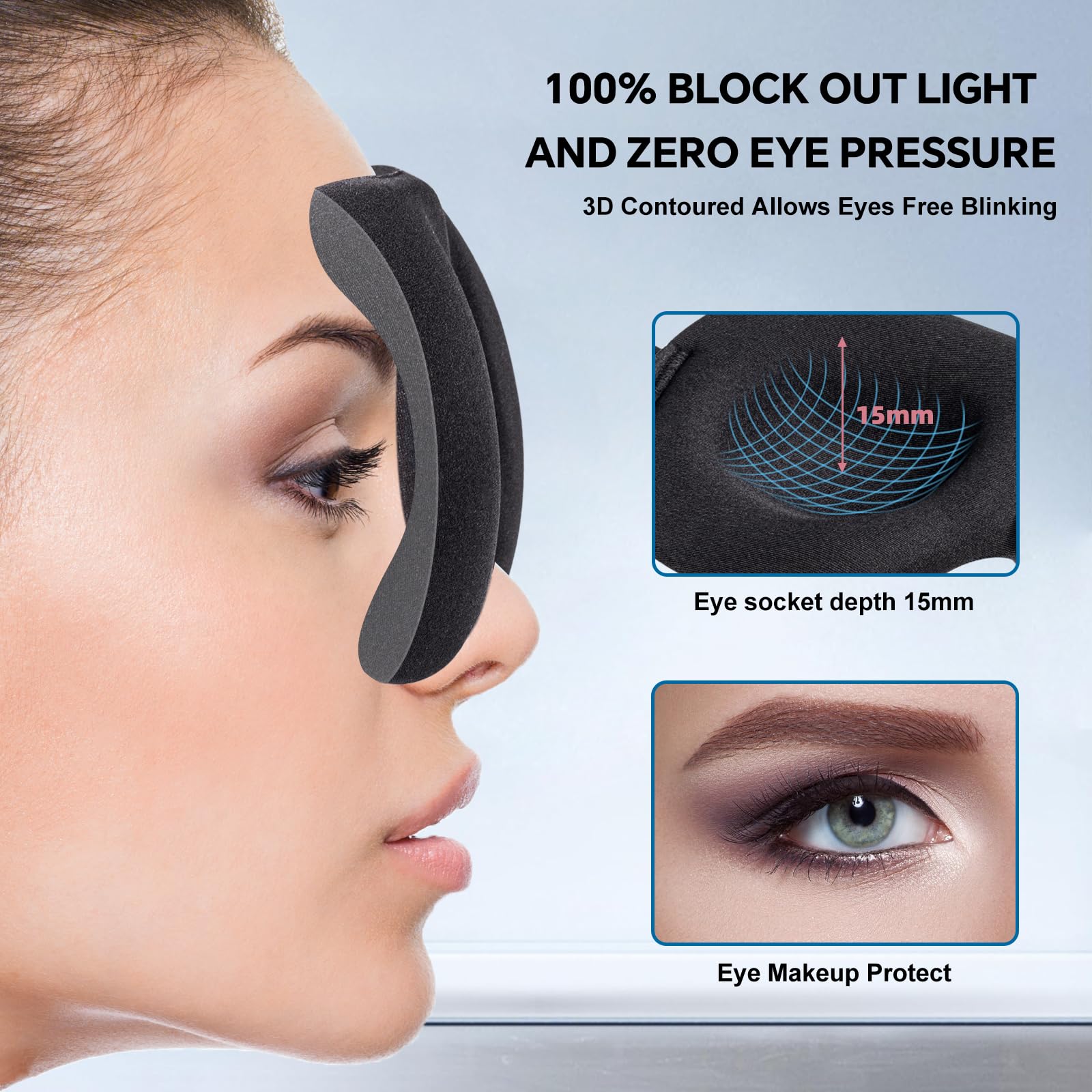 YIVIEW cierre ajustable que ofrece sujeción cómoda sin enredos en el cabello