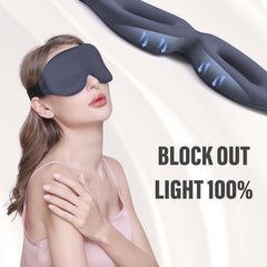 YIVIEW antifaz en uso por durmiente lateral que mantiene oscuridad