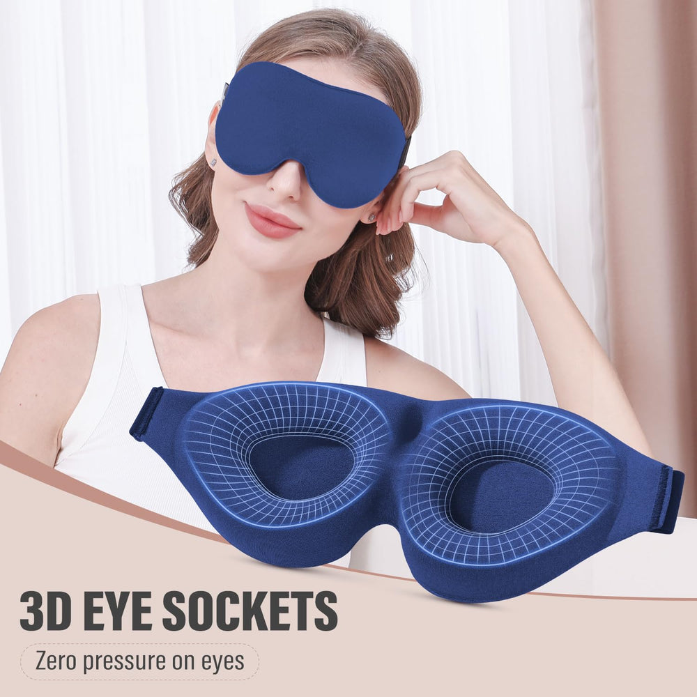 YIVIEW mascarilla en uso durmiendo de lado, ajuste estable y cómodo