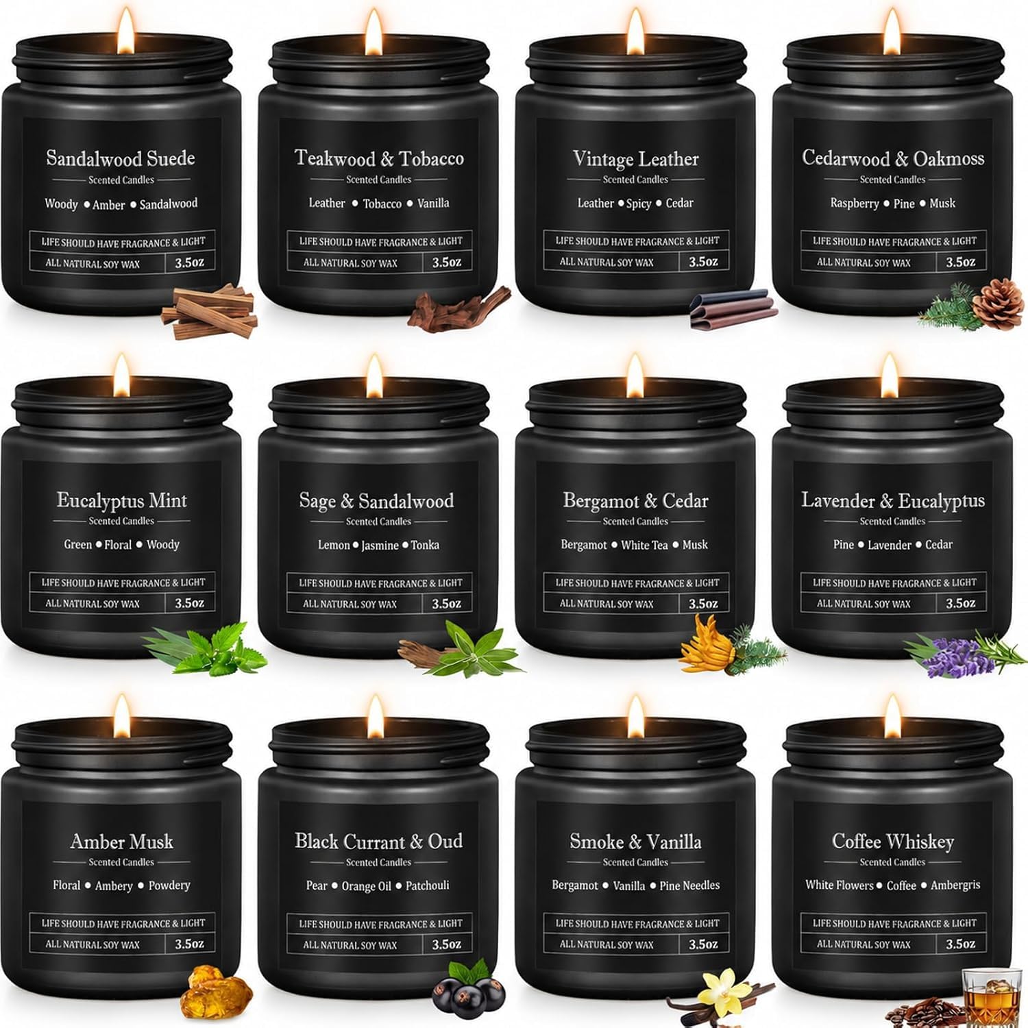 YMing velas encendidas ambientando sala con aromas masculinos agradables