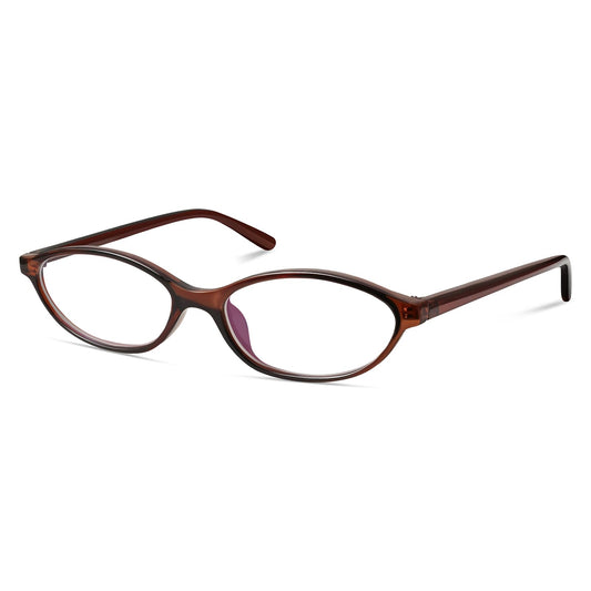 YMRFW frontal montura ovalada estilo retro que aporta elegancia y protección