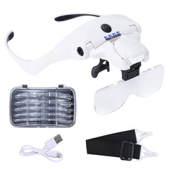 YOCTOSUN vista frontal del visor con LEDs y montura cómoda