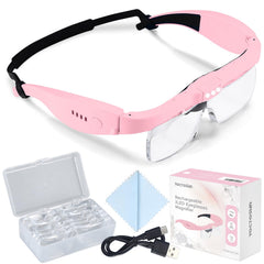 YOCTOSUN vista frontal del visor con lentes y luz, mejora precisión