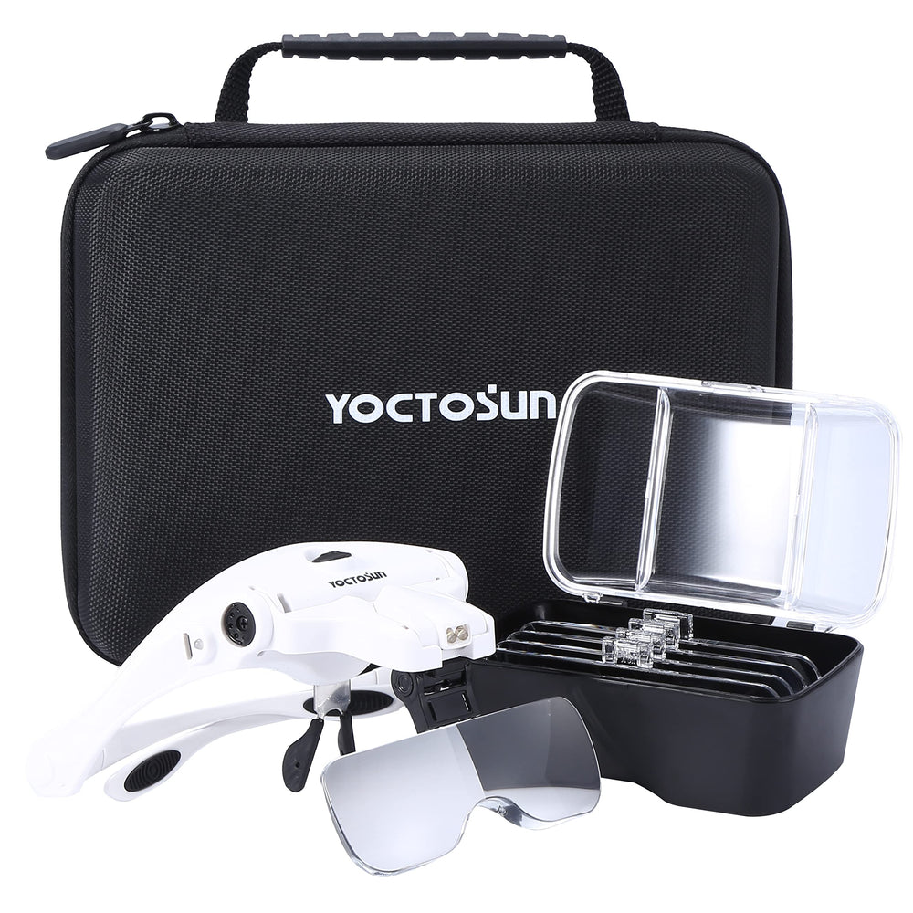 YOCTOSUN vista frontal con luz LED para mayor precisión