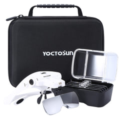 YOCTOSUN vista frontal con luz LED para mayor precisión