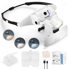 YOCTOSUN vista frontal del arnés y lentes, beneficio: sujeción estable