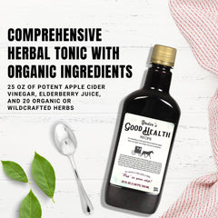 Yoder Naturals muestra textura líquida del vinagre de sidra, apariencia natural y cruda