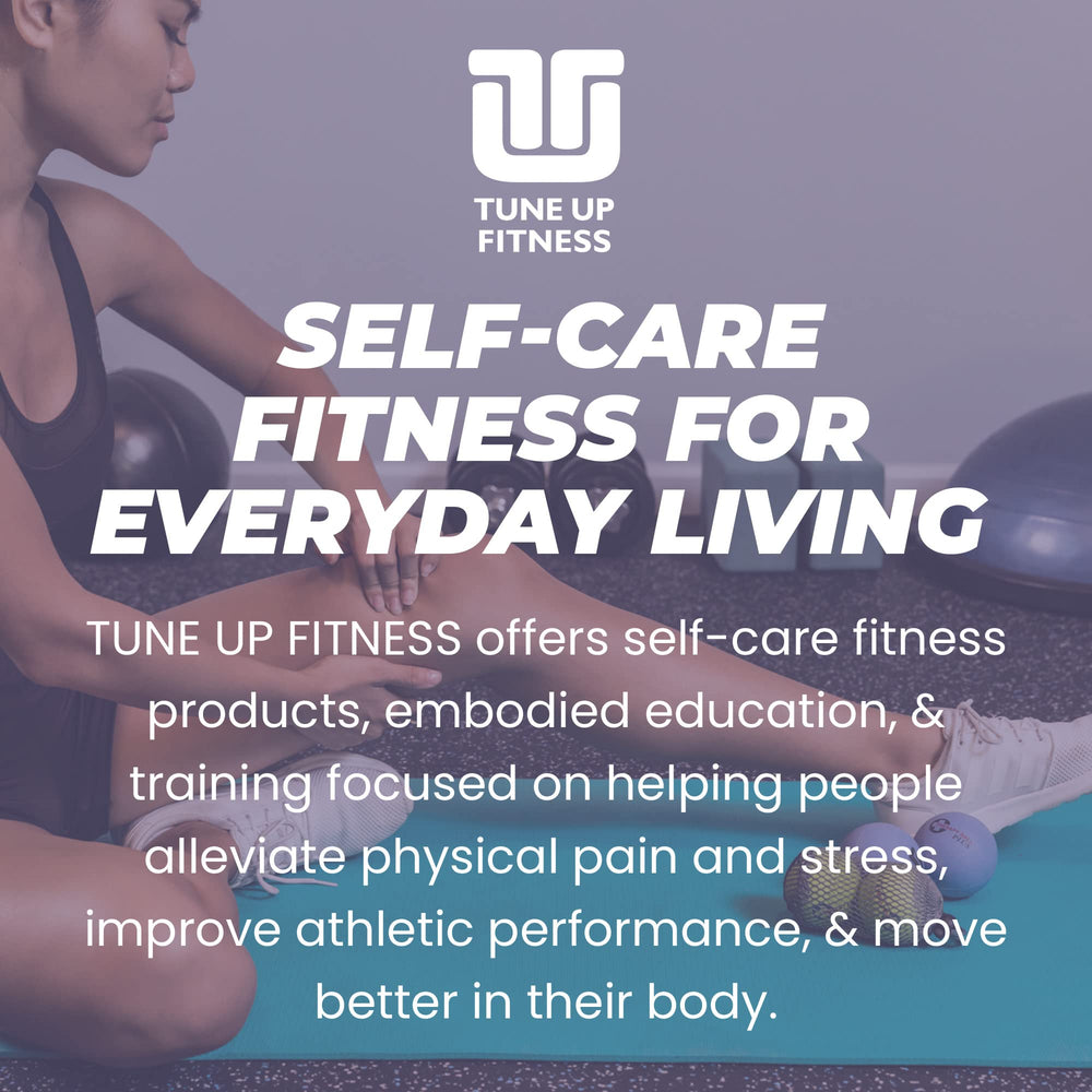 Bolsa de malla YOGA TUNE UP con pelotas dentro, ideal para llevar al gimnasio