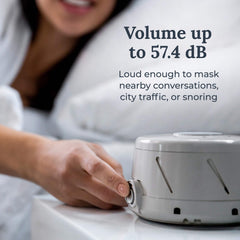 YOGASLEEP Dohm Classic en dormitorio, ambiente relajante y reducción de ruidos
