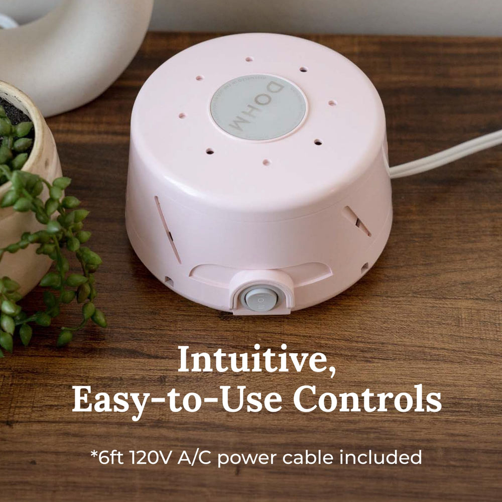 Dohm Classic YOGASLEEP en cuarto de bebé proporcionando ambiente calmante