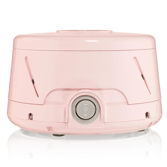 YOGASLEEP Dohm Classic frontal mostrando diseño rosa y mejora del sueño