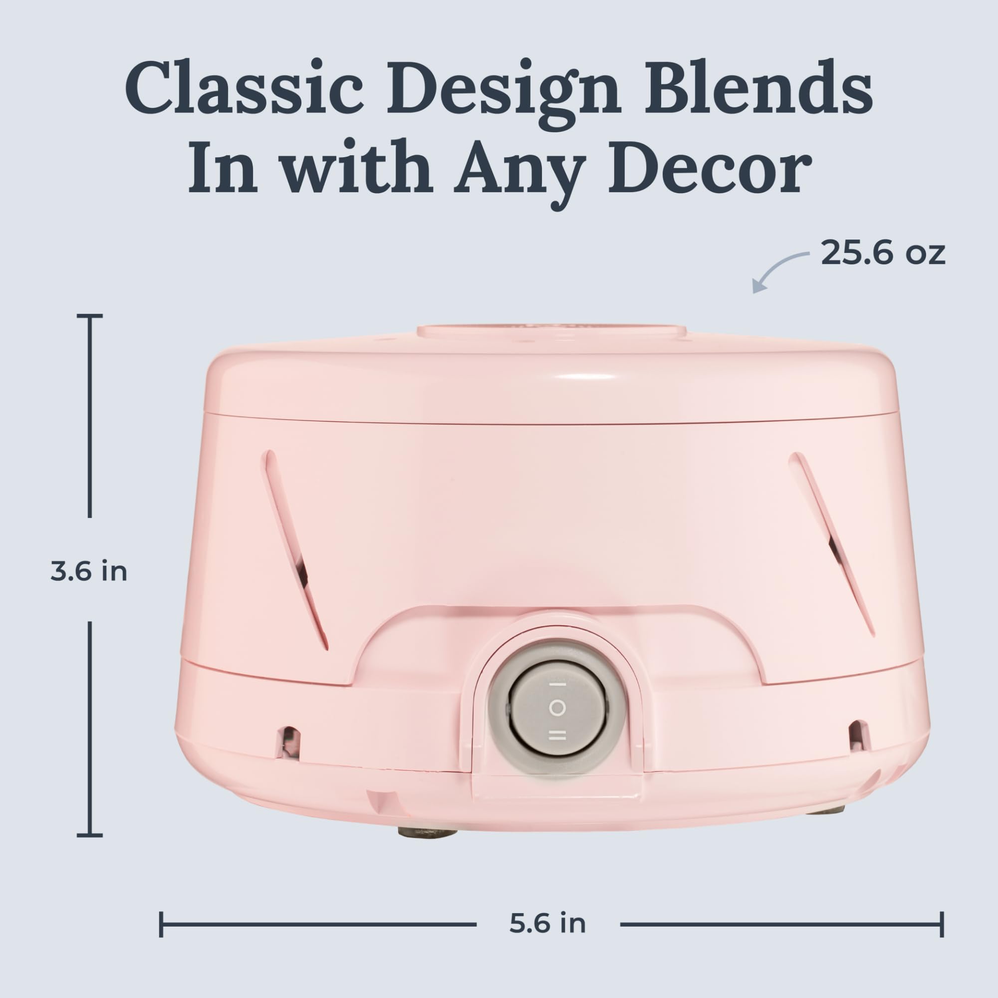 Panel de control YOGASLEEP Dohm Classic con palanca para ajustar velocidad