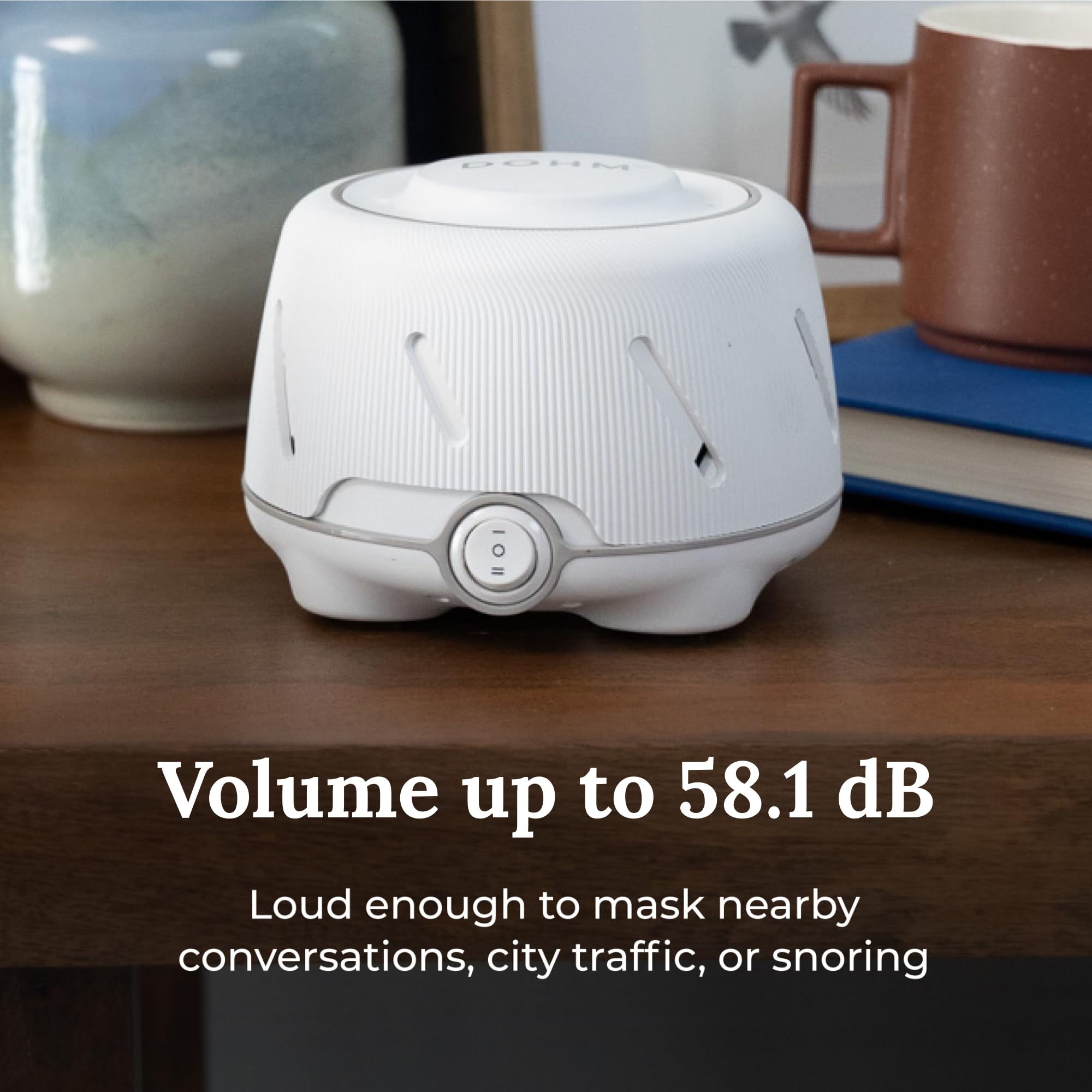 YOGASLEEP Dohm en habitación de bebé creando ambiente de sueño