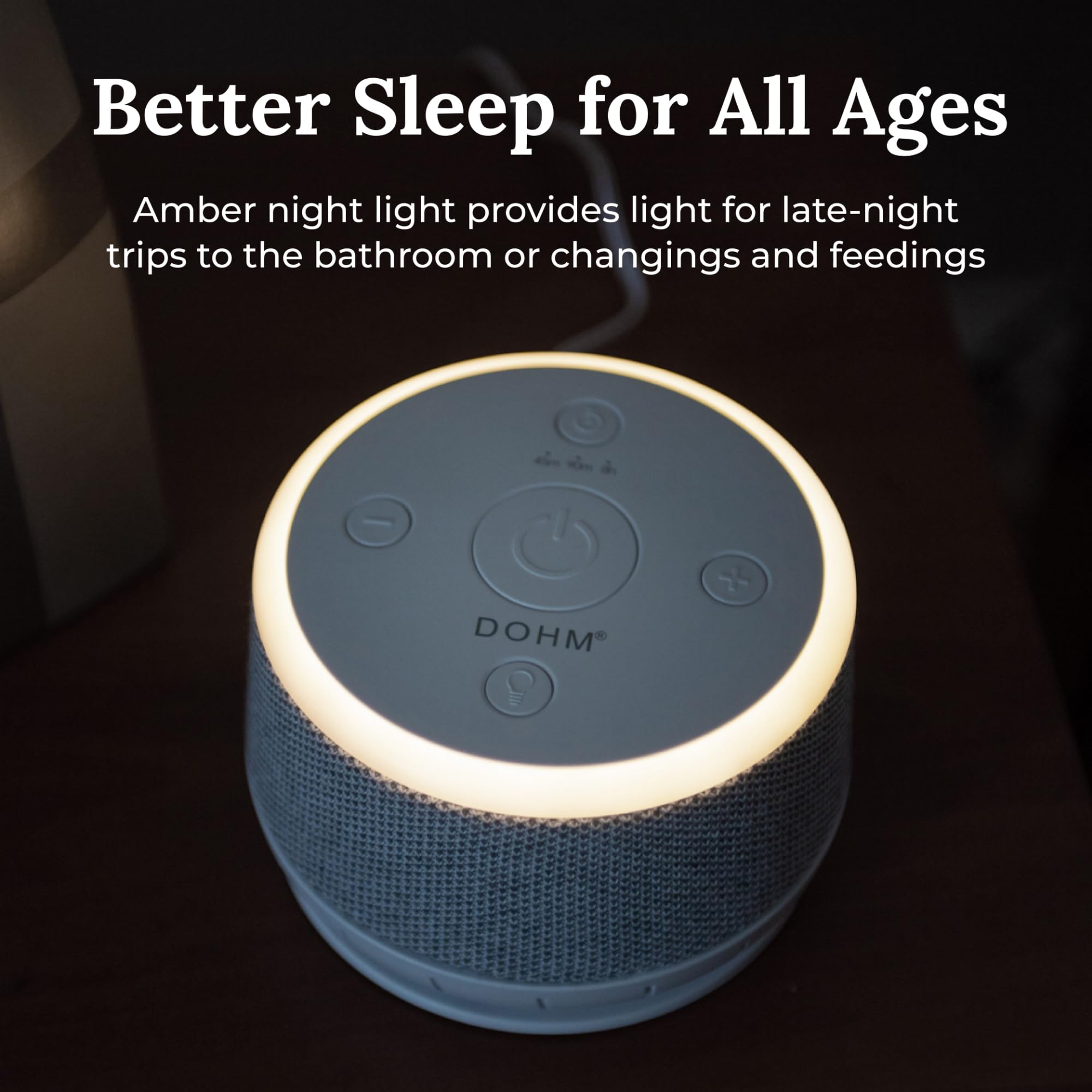 YOGASLEEP Dohm Nova dentro de una maleta mostrando su portabilidad