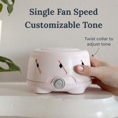 YOGASLEEP Dohm Uno detalle del conector y cable de 6 pies para uso seguro