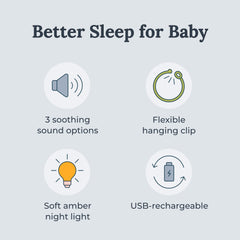 YOGASLEEP Hushh detalle del botón y textura para control fácil y táctil