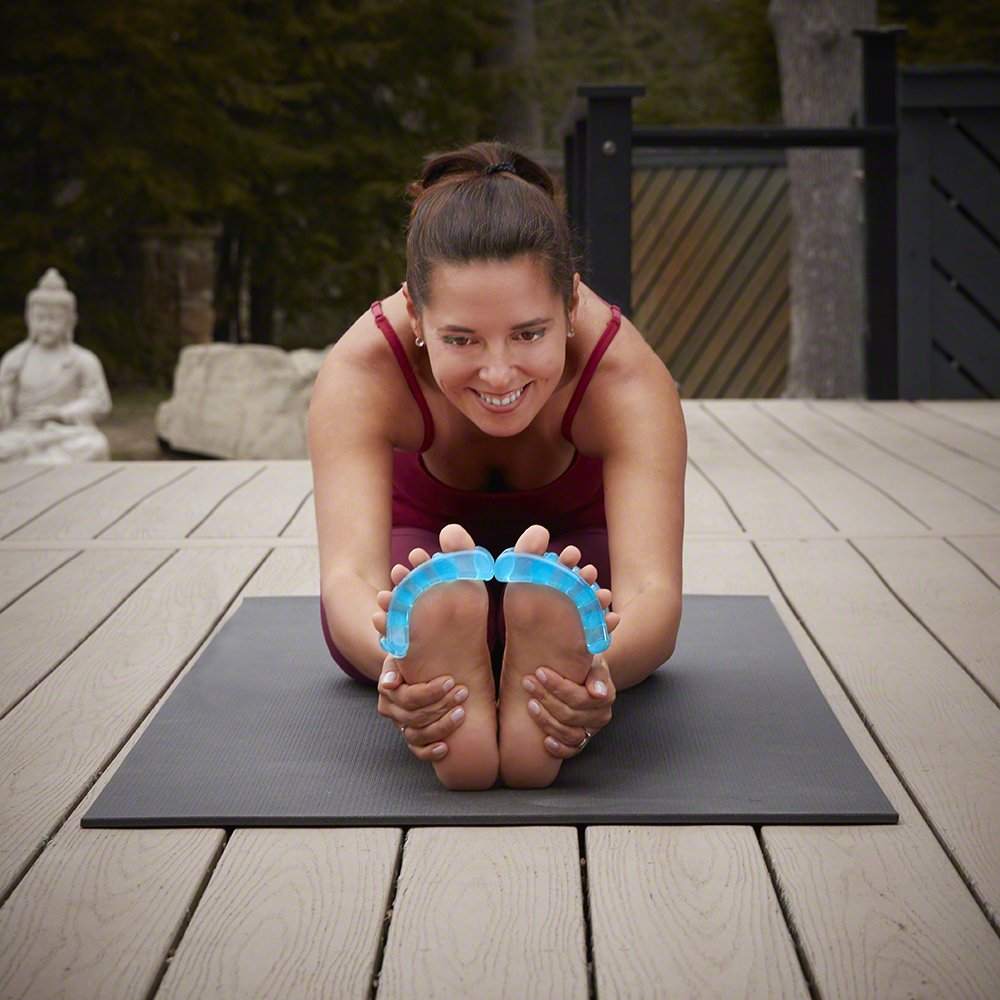 Yoga Toes uso en sala mostrando relajación y facilidad de uso