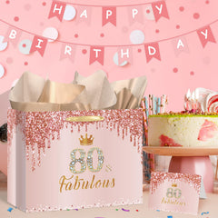 Yoirrat primer plano del estampado glitter que realza el regalo
