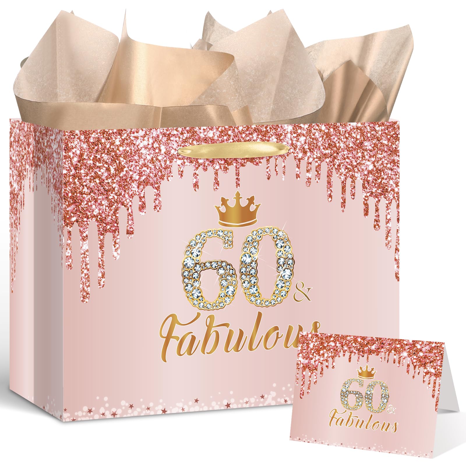 Yoirrat bolsa frontal 60 & Fabulous rosa oro mostrando diseño elegante y fácil entrega