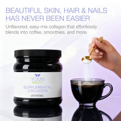 YOUN Beauty textura del polvo de colágeno hidrolizado para disolución rápida