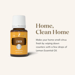 Young Living etiqueta del producto que destaca origen y calidad