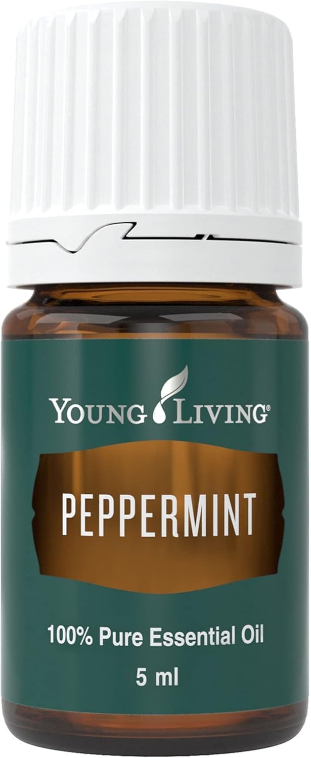 Young Living frasco de menta piperita frontal, aroma refrescante
