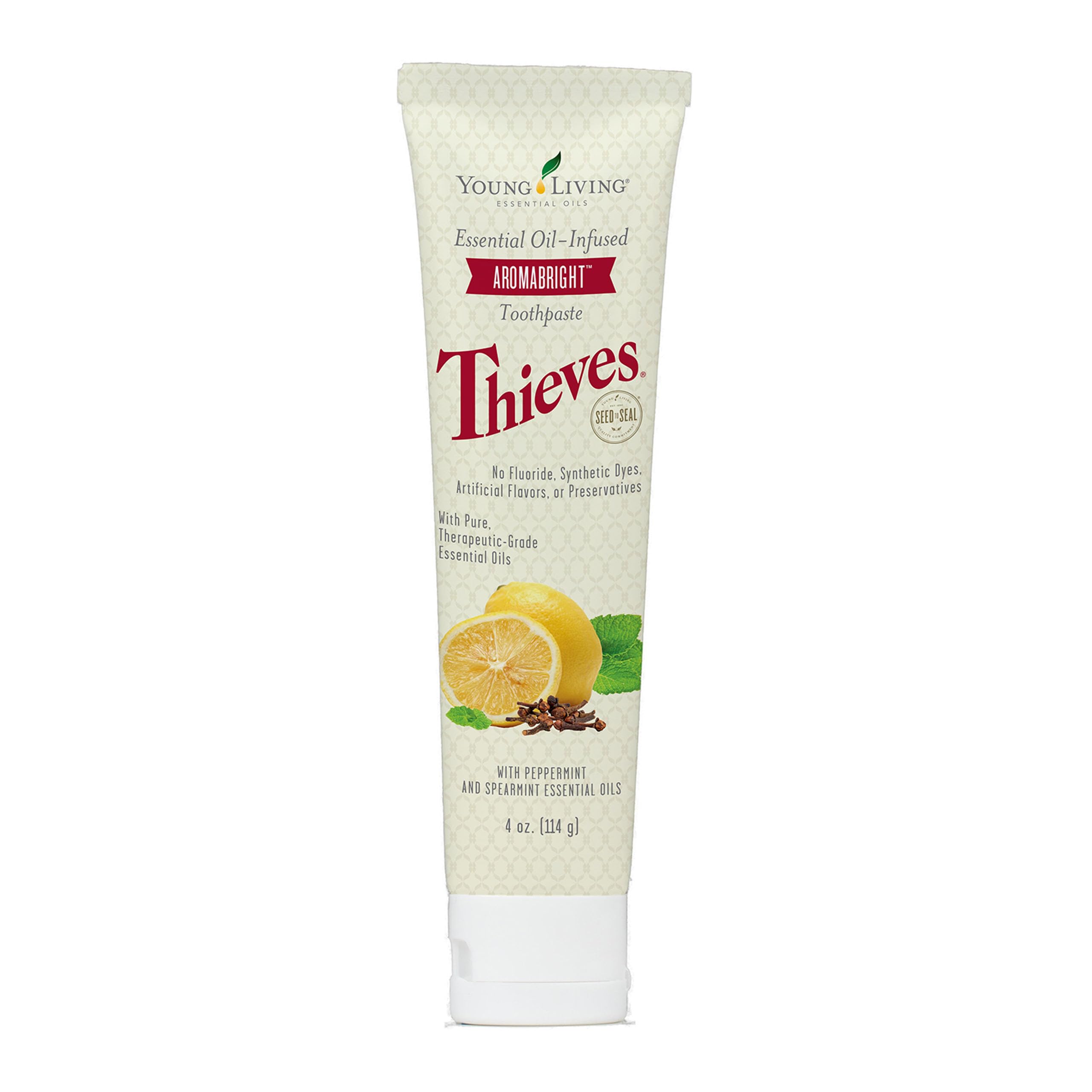 Young Living frasco frente del empaque mostrando marca y beneficio fresco