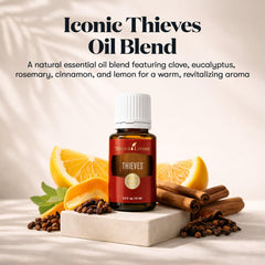Young Living detalle del gotero vertiendo aceite para uso preciso