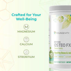 Youngevity comparación de tamaño con mano para dosificación precisa