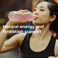 Detalle de la etiqueta de Youngevity con ingredientes y beneficios claros